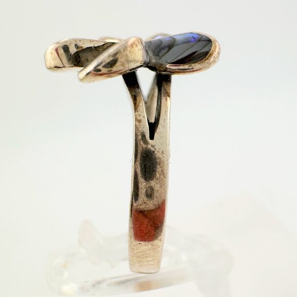 Natural Abalone Flower Ring in Sterling Silver Size 6.75 - Picture 5 of 16